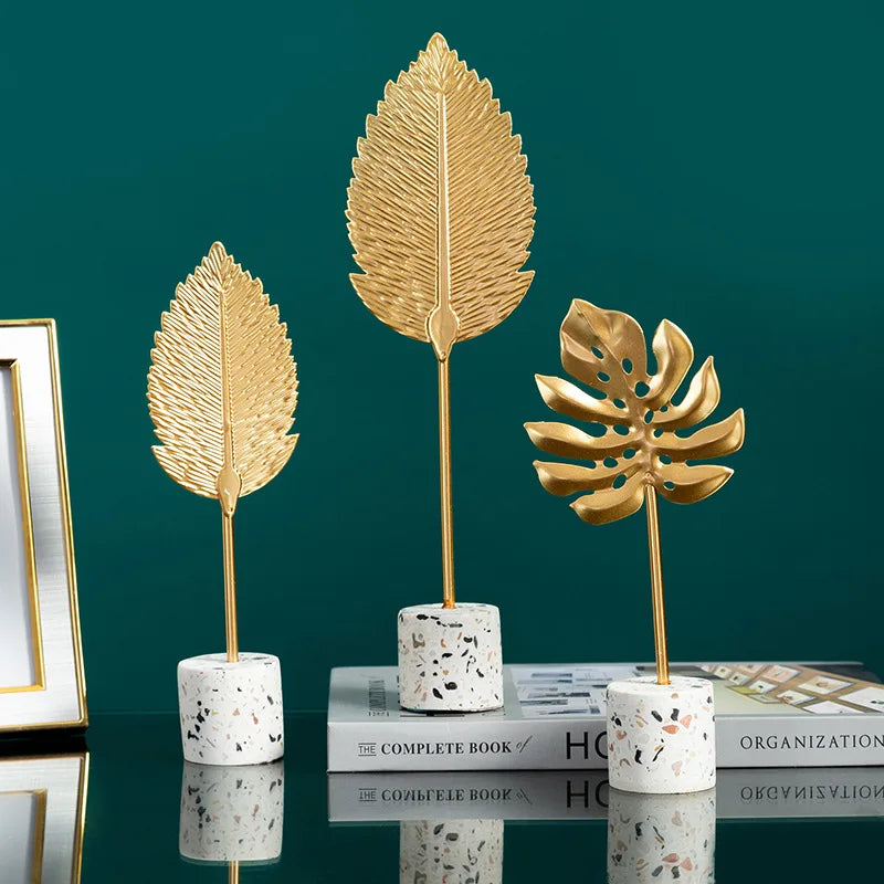 Nordic Gold Ginkgo Leaf Crafts Leaves Sculpture Luxury Decor Home Decoration Accessories Office Nordic Gold Ginkgo Leaf Crafts Leaves Sculpture Luxury Decor Home Decoration Accessories Office