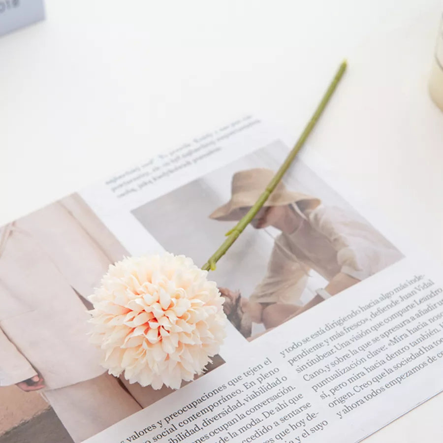 5Pcs Silk Ball Chrysanthemum Wedding Artificial Flower Christmas Decor Vase for Home Scrapbooking 40869729763433|40869729796201