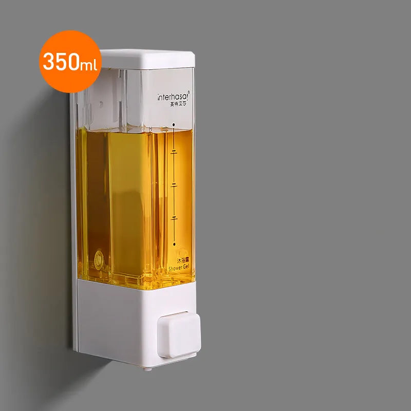 Wall Soap Dispenser Shower Dispenser Chrome Finish Square Liquid Soap Bottle Bathroom Accessories 40869820858473