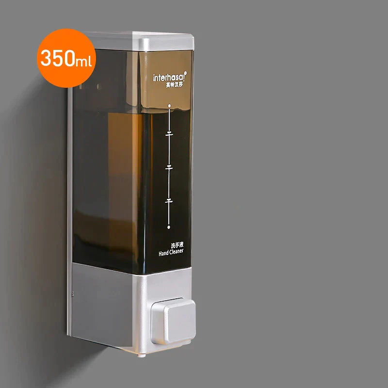 Wall Soap Dispenser Shower Dispenser Chrome Finish Square Liquid Soap Bottle Bathroom Accessories 40869821022313