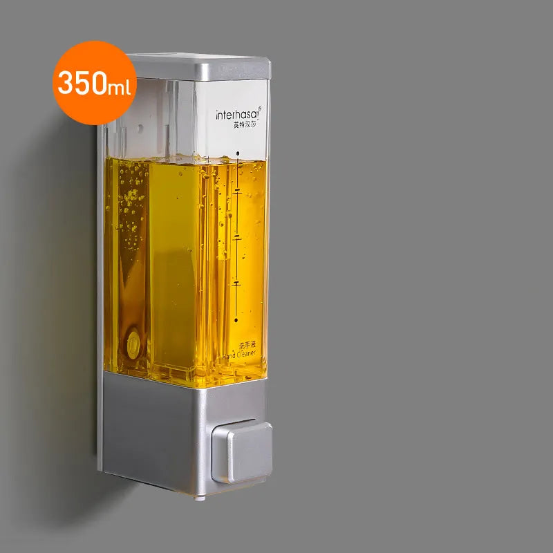 Wall Soap Dispenser Shower Dispenser Chrome Finish Square Liquid Soap Bottle Bathroom Accessories 40869820891241