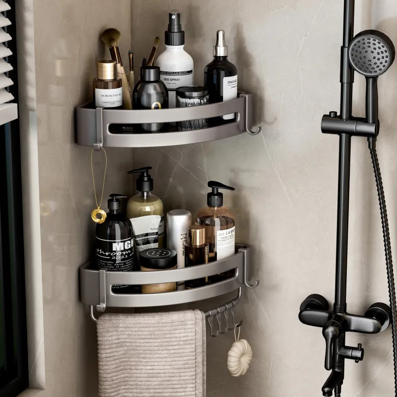Bathroom Storage Wall Mount Corner Shelf Shower Holder Shampoo Organizer Bathroom Accessories Bathroom Storage Wall Mount Corner Shelf Shower Holder Shampoo Organizer Bathroom Accessories