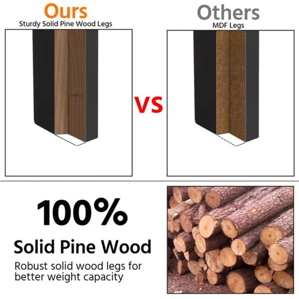 Coffee Table Living Room Furniture Table with Storage Shelf, Black Coffee Table Living Room Furniture Table with Storage Shelf, Black