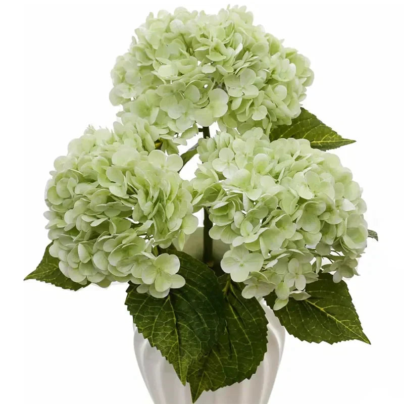 Hydrangea Artificial Flowers Real Touch Latex 19 inch Large Hydrangea for Home Decoration 40869734023273