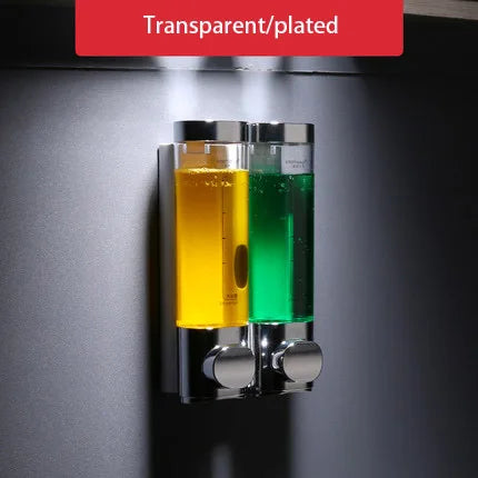 Wall Soap Dispenser Shower Dispenser Chrome Finish Square Liquid Soap Bottle Bathroom Accessories 40869821153385