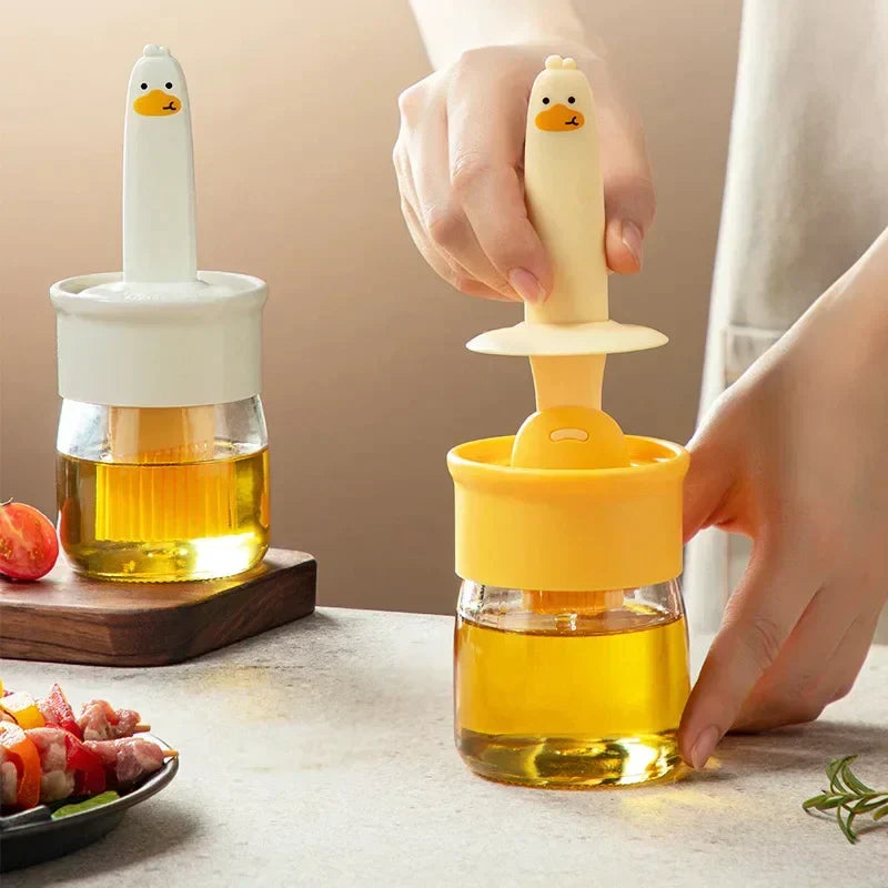 Silicone Bottle Kitchen Pancake Baking Silicone Brush Heat-resistant Glass Oil Brush Bottle Bread Silicone Bottle Kitchen Pancake Baking Silicone Brush Heat-resistant Glass Oil Brush Bottle Bread