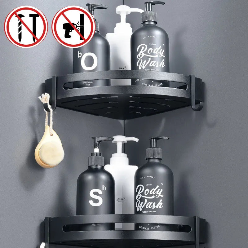 Bathroom Storage Wall Mount Corner Shelf Shower Holder Shampoo Organizer Bathroom Accessories Bathroom Storage Wall Mount Corner Shelf Shower Holder Shampoo Organizer Bathroom Accessories