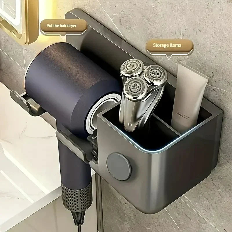 Hair Dryer Holder Home Bathroom Wall Stand Hair Dryer/Toothbrush/Comb/Toothpaste Hair Dryer Holder Home Bathroom Wall Stand Hair Dryer/Toothbrush/Comb/Toothpaste