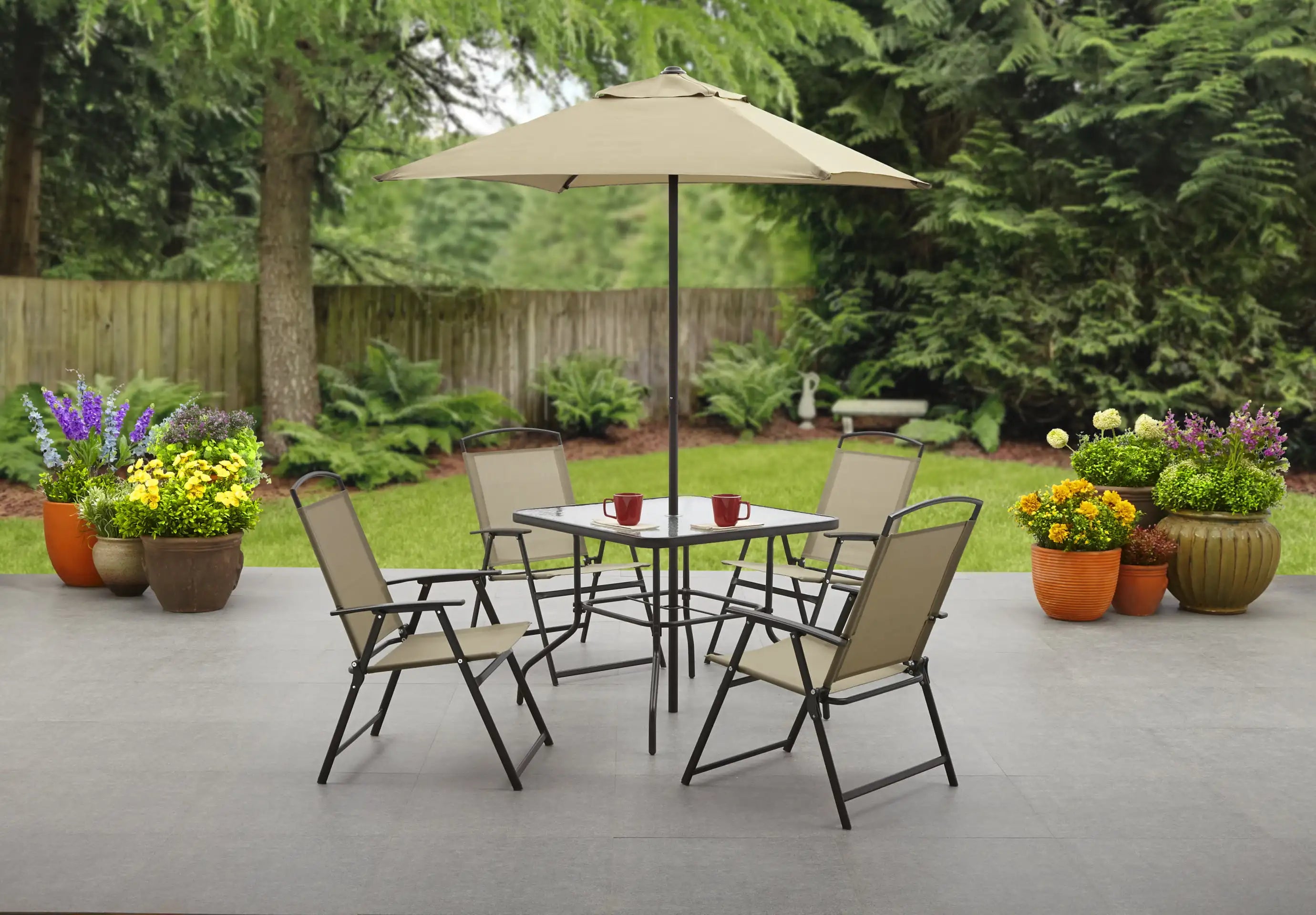 Albany Lane 6 Piece Outdoor Patio Dining Set, Grey  Garden Furniture 40870714671209