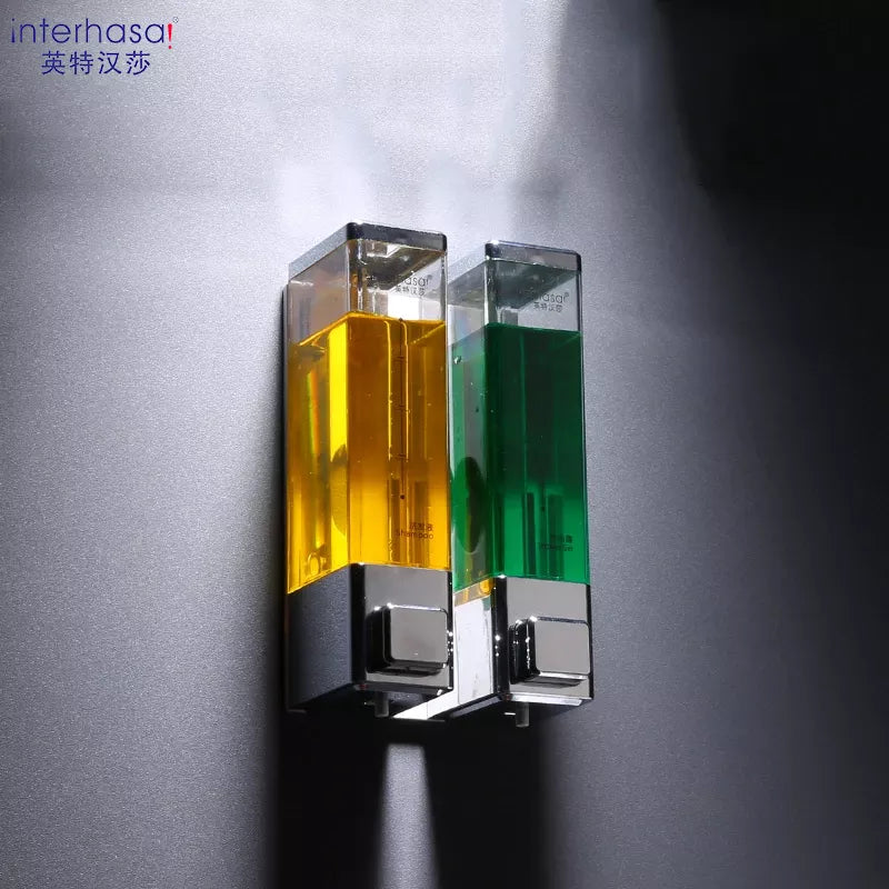 Wall Soap Dispenser Shower Dispenser Chrome Finish Square Liquid Soap Bottle Bathroom Accessories Wall Soap Dispenser Shower Dispenser Chrome Finish Square Liquid Soap Bottle Bathroom Accessories