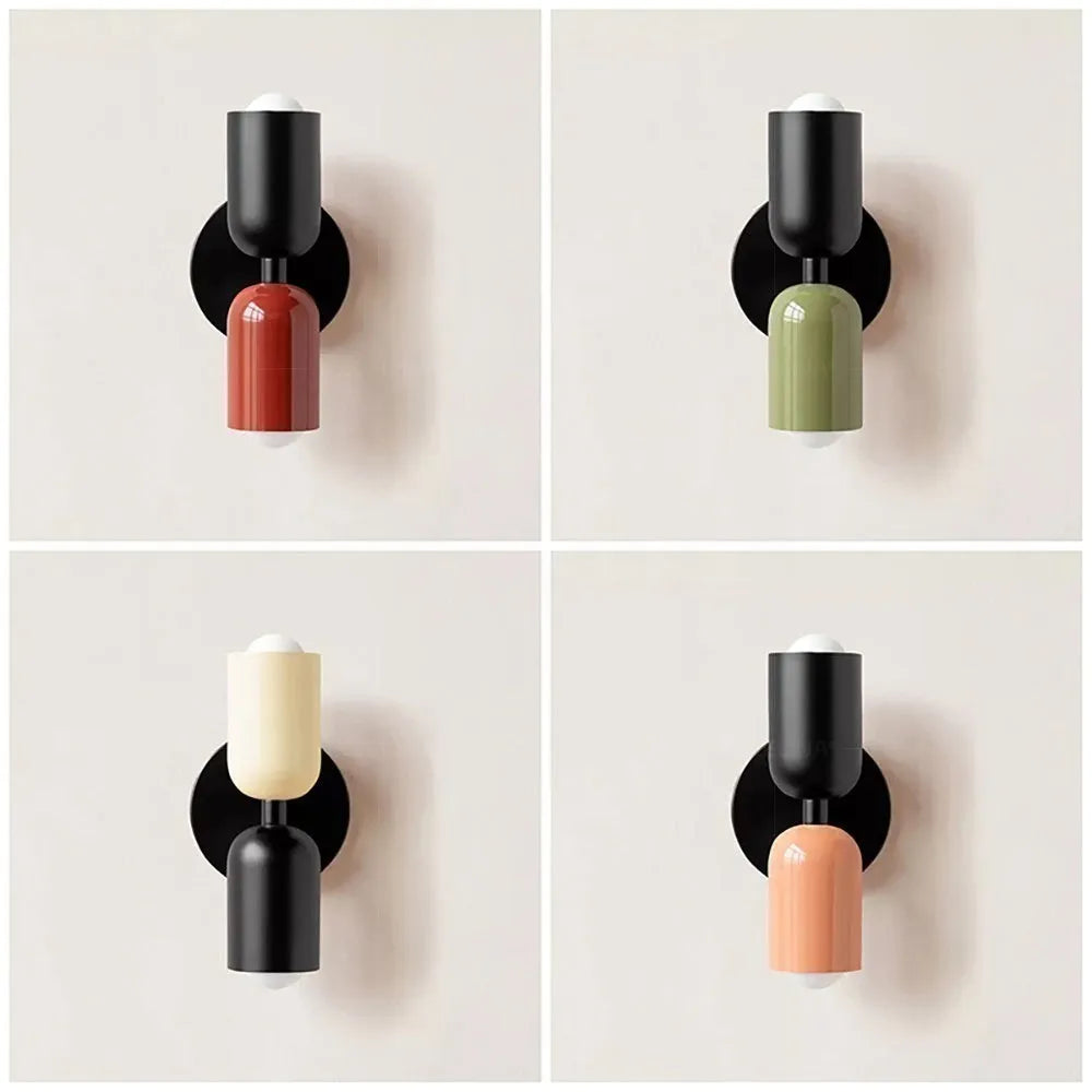 Nordic LED Wall Lamps Modern Minimalist Cream Double Head Lights Home decore Nordic LED Wall Lamps Modern Minimalist Cream Double Head Lights Home decore