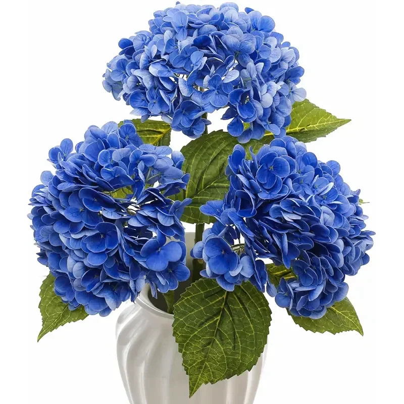 Hydrangea Artificial Flowers Real Touch Latex 19 inch Large Hydrangea for Home Decoration 40869734088809