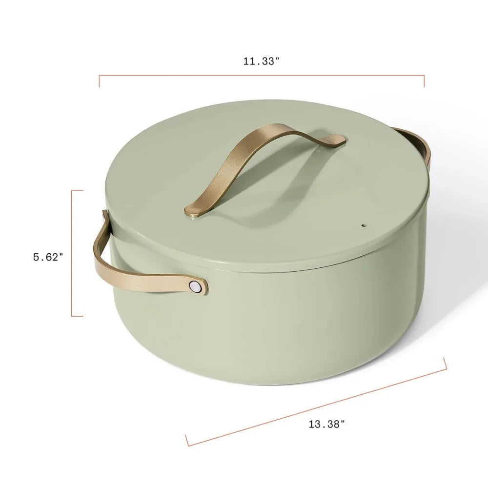 Saucepan 8 Quart Stock Pot Cookware Sesame Drew Dutch Oven Cooking Kitchen Dining Saucepan 8 Quart Stock Pot Cookware Sesame Drew Dutch Oven Cooking Kitchen Dining