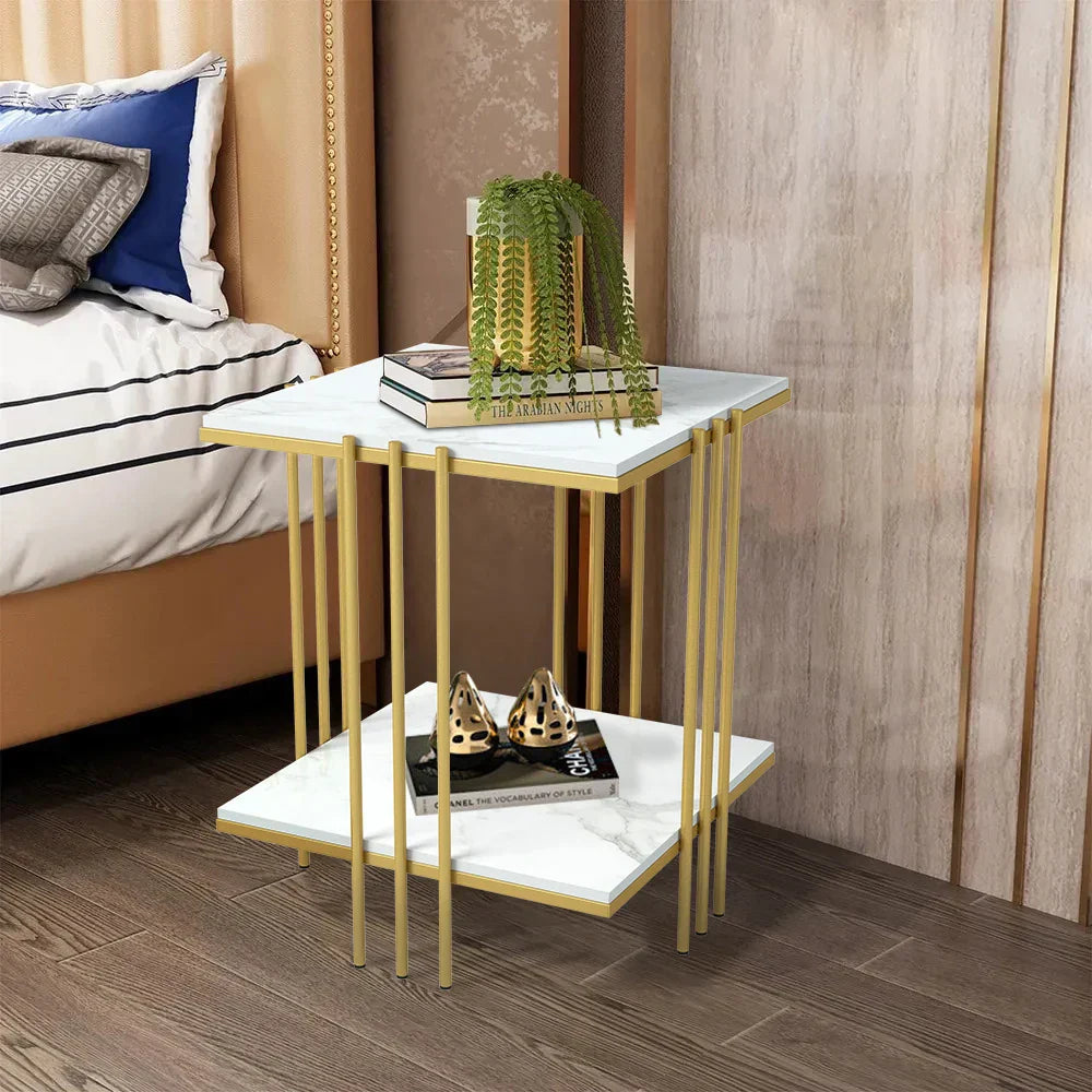 Tea Table End Table Office Coffee Table Square Marble Shelf Small Desk Bedroom Living Room Furniture Tea Table End Table Office Coffee Table Square Marble Shelf Small Desk Bedroom Living Room Furniture