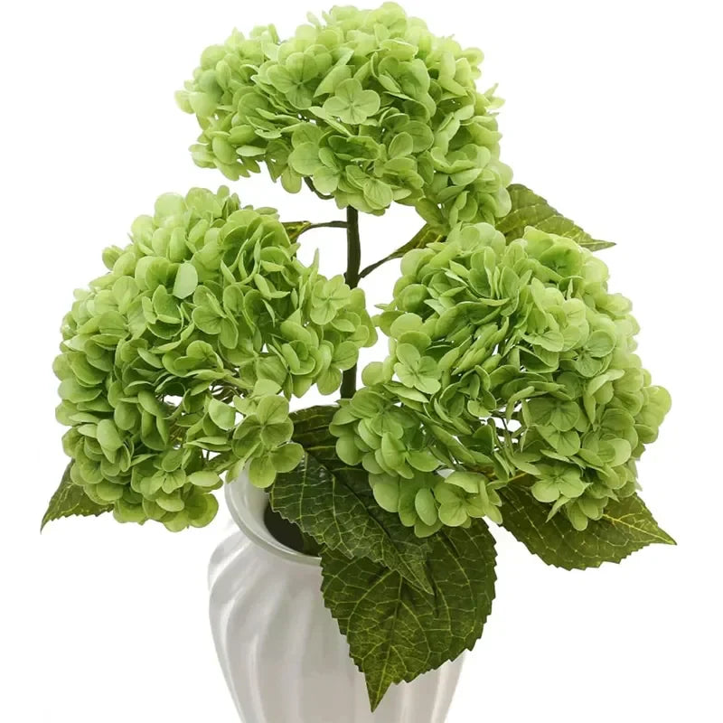 Hydrangea Artificial Flowers Real Touch Latex 19 inch Large Hydrangea for Home Decoration 40869734285417
