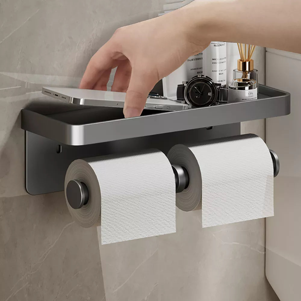 Large Toilet Paper Holder Wall-Mounted Paper Roll Holder Storage Toilet Organizer Bathroom Accessories Large Toilet Paper Holder Wall-Mounted Paper Roll Holder Storage Toilet Organizer Bathroom Accessories