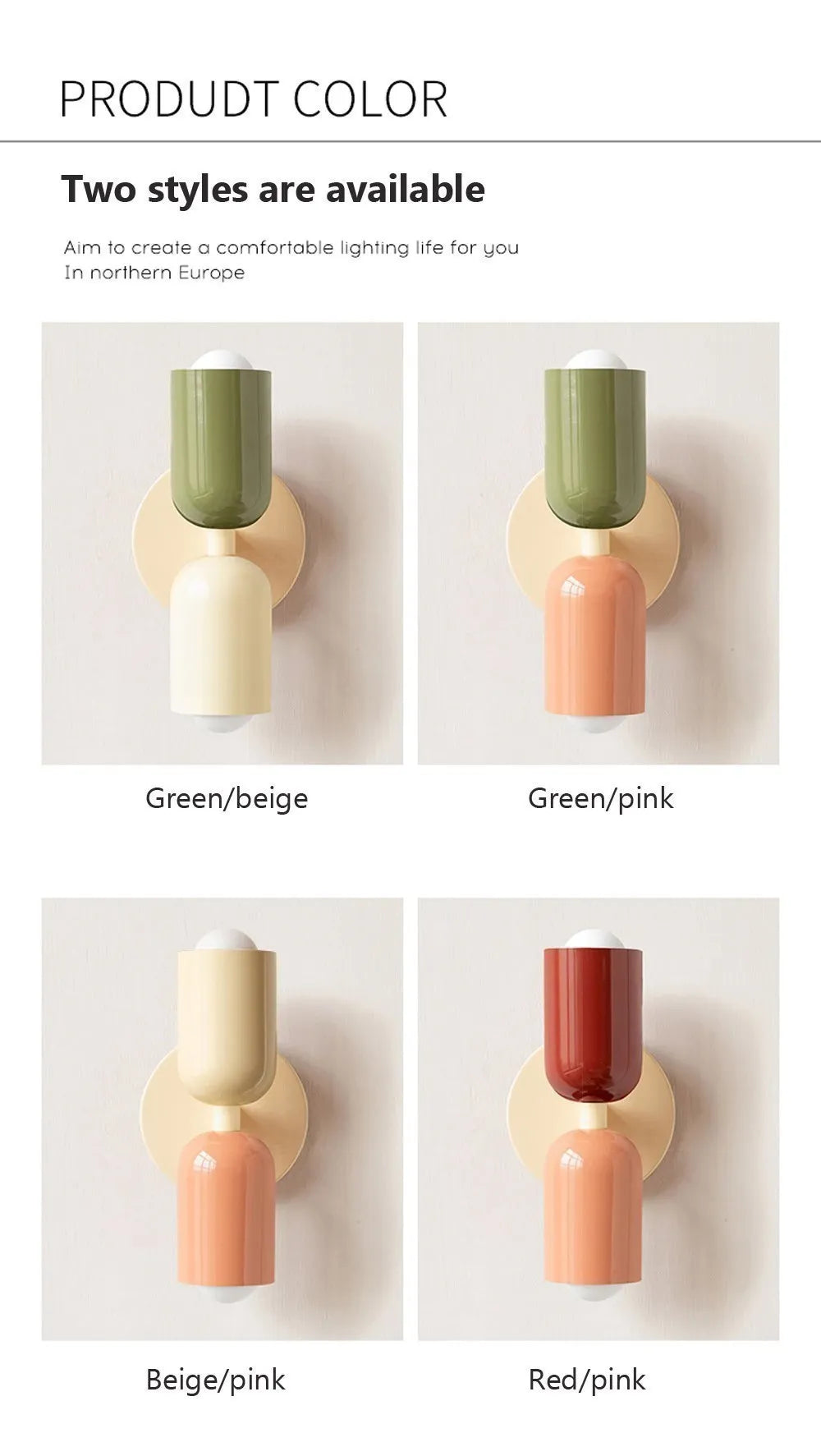 Nordic LED Wall Lamps Modern Minimalist Cream Double Head Lights Home decore Nordic LED Wall Lamps Modern Minimalist Cream Double Head Lights Home decore