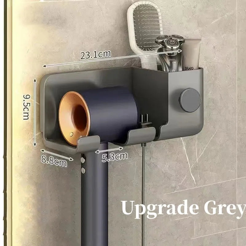 Hair Dryer Holder Home Bathroom Wall Stand Hair Dryer/Toothbrush/Comb/Toothpaste 40869815943273
