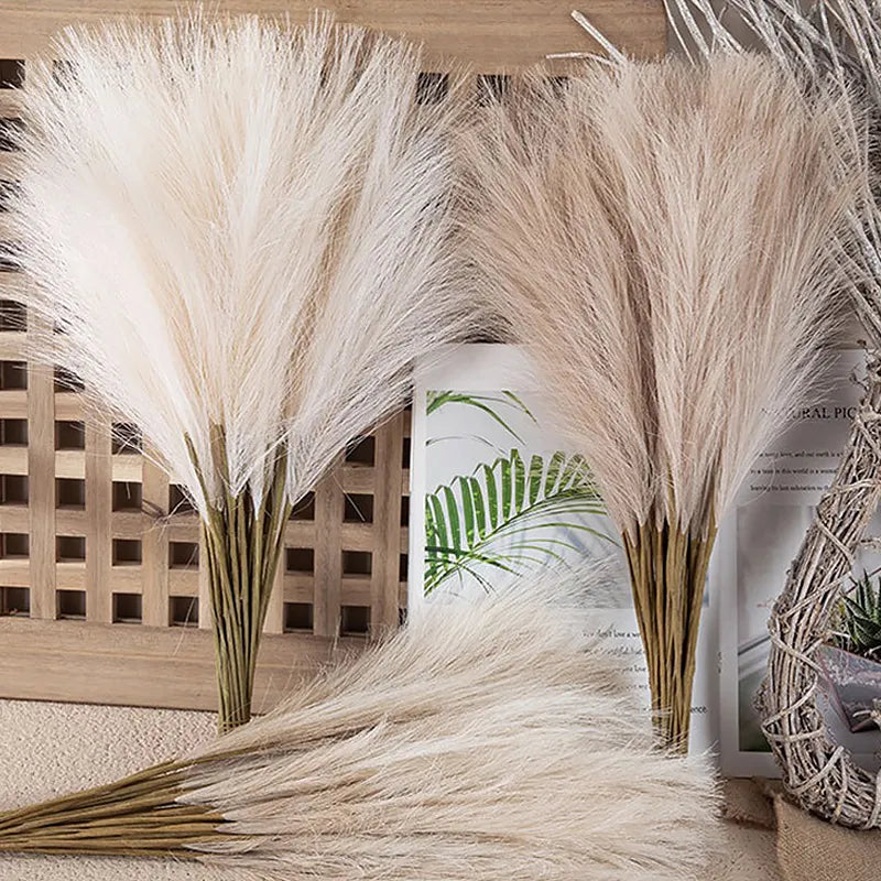 Pampas Grass Decor Flower Plant Reed Simulated Wedding Party Christmas Home Decor Artificial Flower Pampas Grass Decor Flower Plant Reed Simulated Wedding Party Christmas Home Decor Artificial Flower