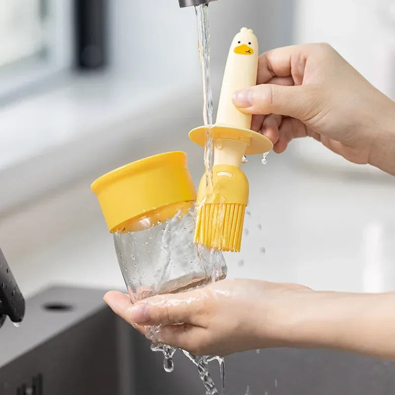 Silicone Bottle Kitchen Pancake Baking Silicone Brush Heat-resistant Glass Oil Brush Bottle Bread Silicone Bottle Kitchen Pancake Baking Silicone Brush Heat-resistant Glass Oil Brush Bottle Bread