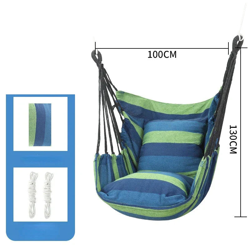 Outdoor Swing Hammock  Outdoor Garden Porch Beach Camping Travel Dormitory Hanging Chair 40870714998889