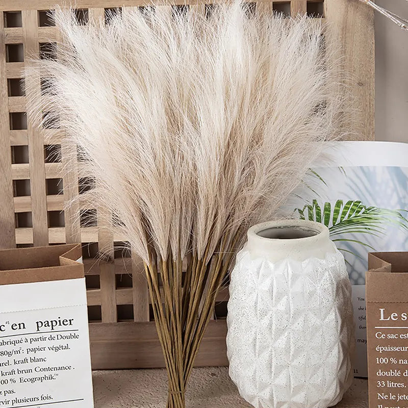 Pampas Grass Decor Flower Plant Reed Simulated Wedding Party Christmas Home Decor Artificial Flower Pampas Grass Decor Flower Plant Reed Simulated Wedding Party Christmas Home Decor Artificial Flower
