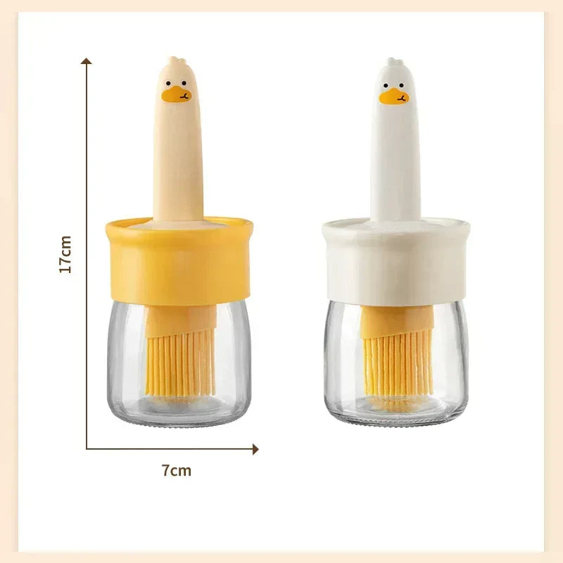 Silicone Bottle Kitchen Pancake Baking Silicone Brush Heat-resistant Glass Oil Brush Bottle Bread Silicone Bottle Kitchen Pancake Baking Silicone Brush Heat-resistant Glass Oil Brush Bottle Bread