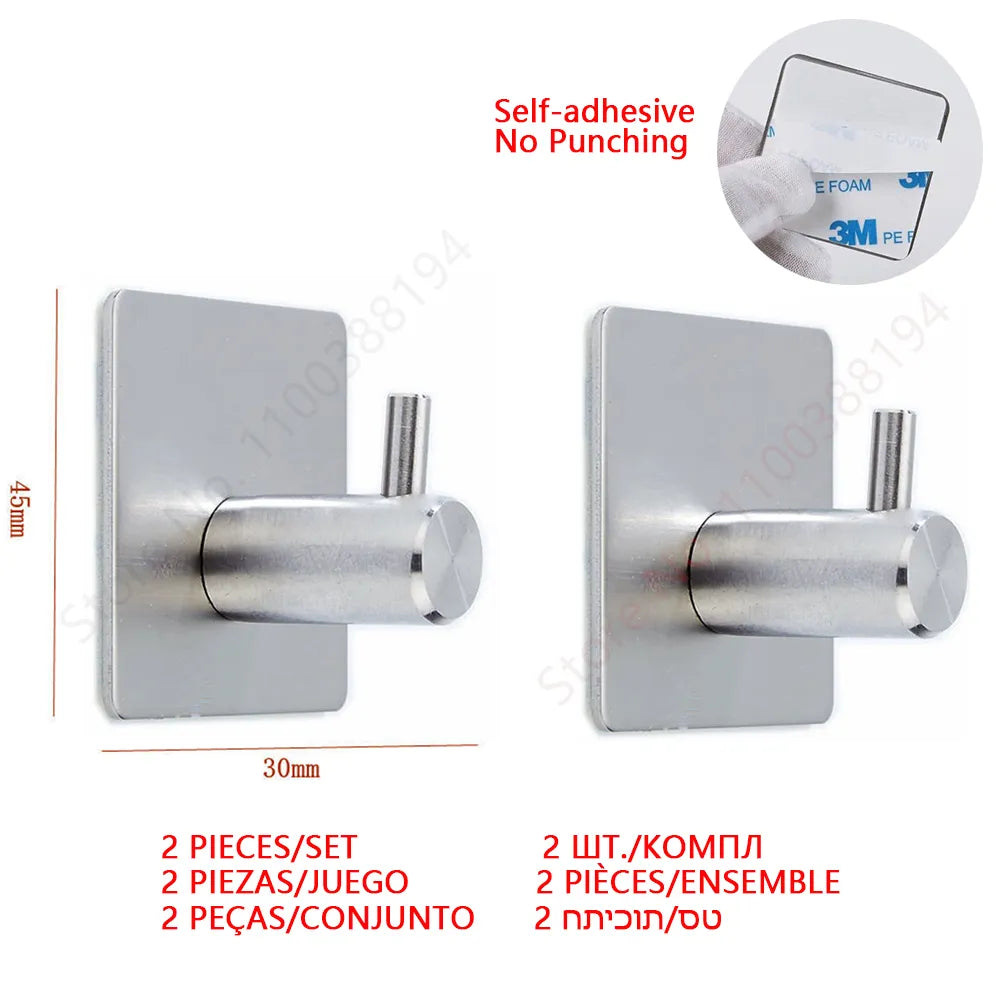 Toilet Towel Paper Holder Adhesive Black Silver Kitchen Roll Paper Stand Bathroom Accessories WC 40869820825705