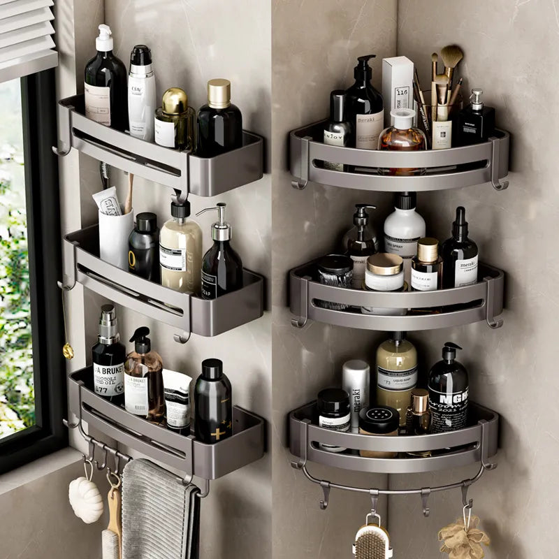 Bathroom Storage Wall Mount Corner Shelf Shower Holder Shampoo Organizer Bathroom Accessories Bathroom Storage Wall Mount Corner Shelf Shower Holder Shampoo Organizer Bathroom Accessories