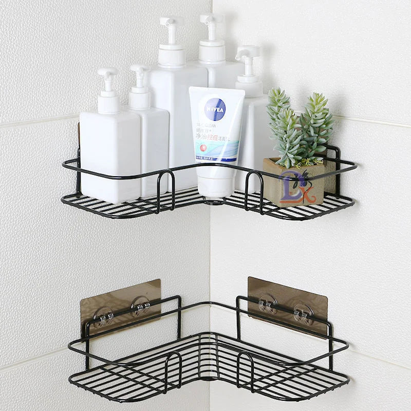 Bathroom Corner Storage Shelves Wall Mounted Rack Shampoo Storage Shelf Cosmetic Holder Metal Shelf Bathroom Corner Storage Shelves Wall Mounted Rack Shampoo Storage Shelf Cosmetic Holder Metal Shelf