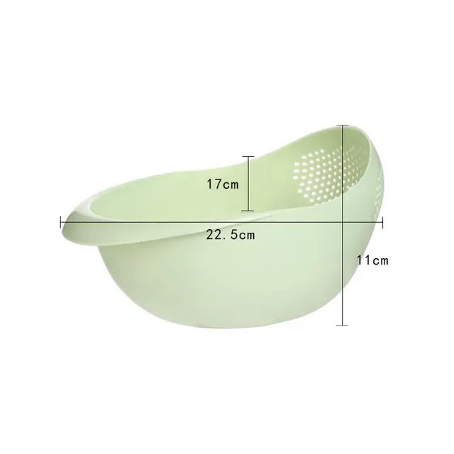Plastic Colander Kitchen Drain Basket with Handles Rice Bowl Strainer Strainer Basket Sink Drain Kitchen 40869728125033