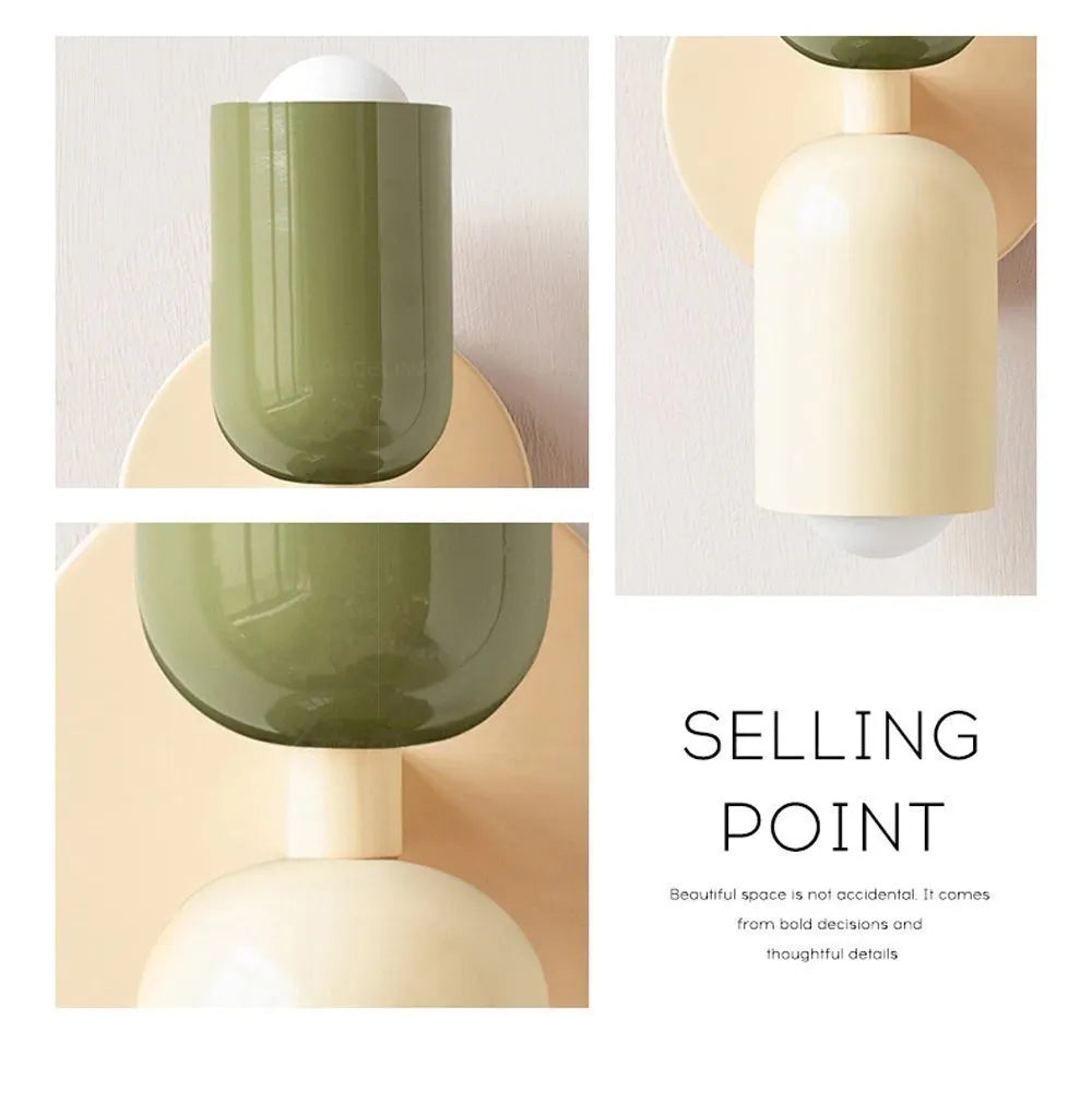 Nordic LED Wall Lamps Modern Minimalist Cream Double Head Lights Home decore Nordic LED Wall Lamps Modern Minimalist Cream Double Head Lights Home decore