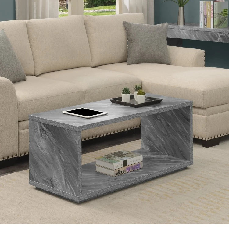 Mini Coffee Table for Wood Living Room Faux White Marble Modern Living Room Center Mini Coffee Table for Wood Living Room Faux White Marble Modern Living Room Center
